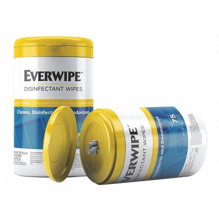 Everwipe Disinfectant Wipes (75 Wipes/Tub, 6 Tubs/Case)